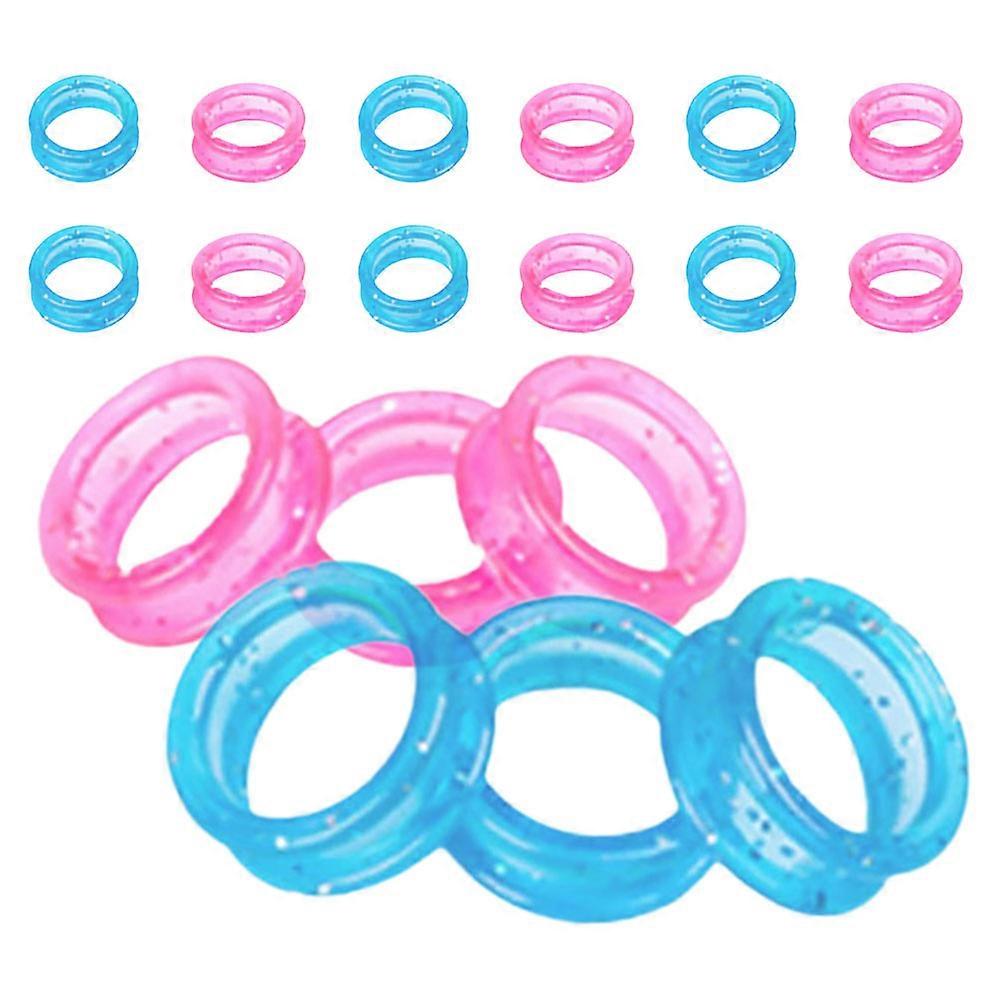 Comfortable Silicone Scissors Finger Rings for Scissors Use 20Pcs Pack