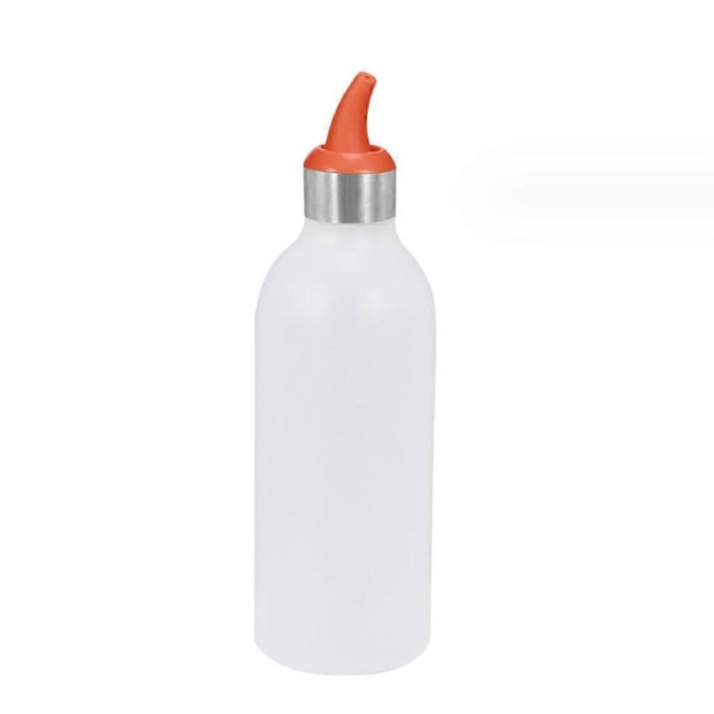 Squeeze Bottle Large Capacity LeakProof Silicone Condiment Dispenser for Kitchen BBQ Orange