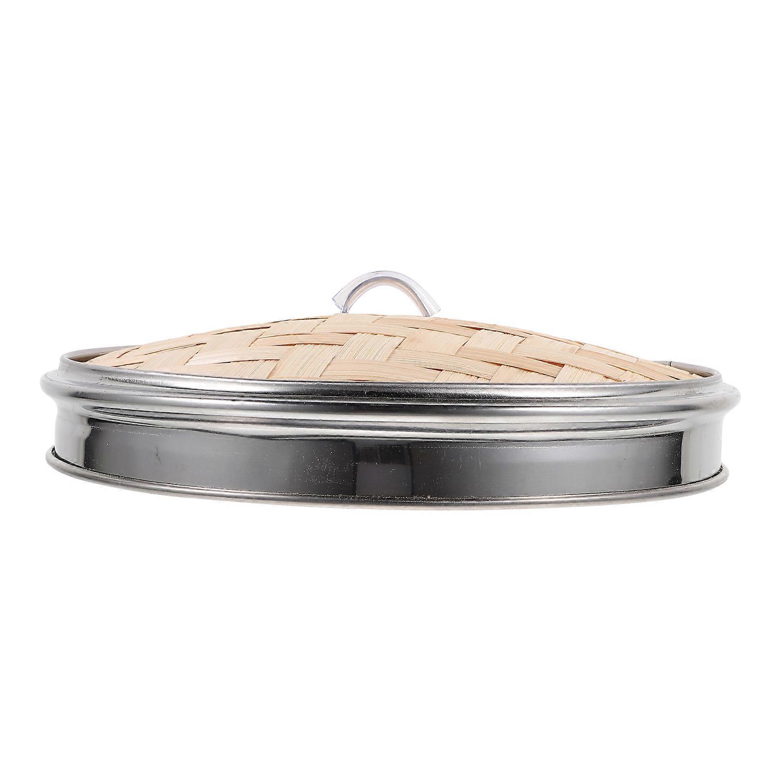 Bamboo Steamer Lid Dumpling Steamer Basket Cover for Kitchen Use