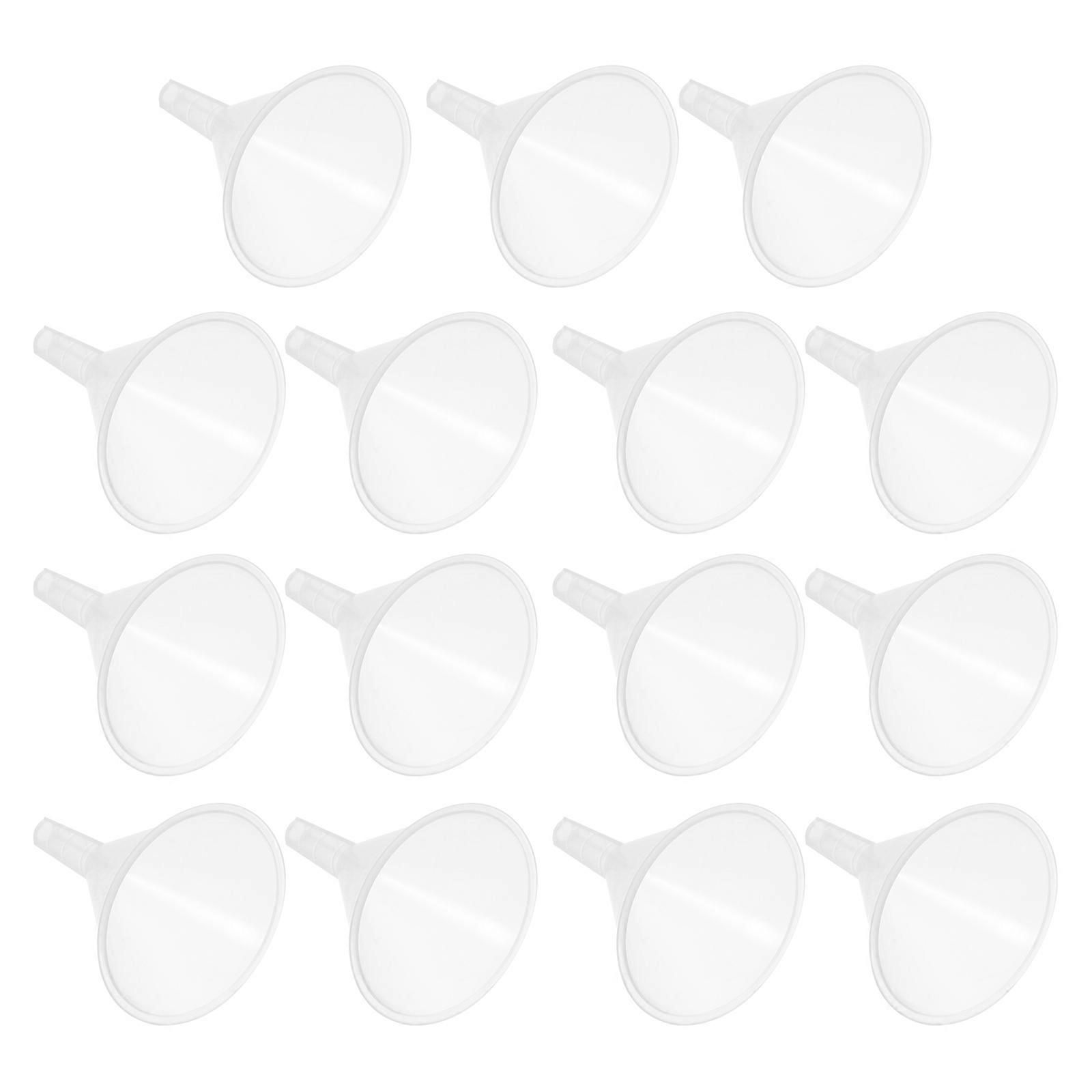 Experiment Laboratory Triangle Funnel Plastic Funnel for Scientific Use 15Pcs
