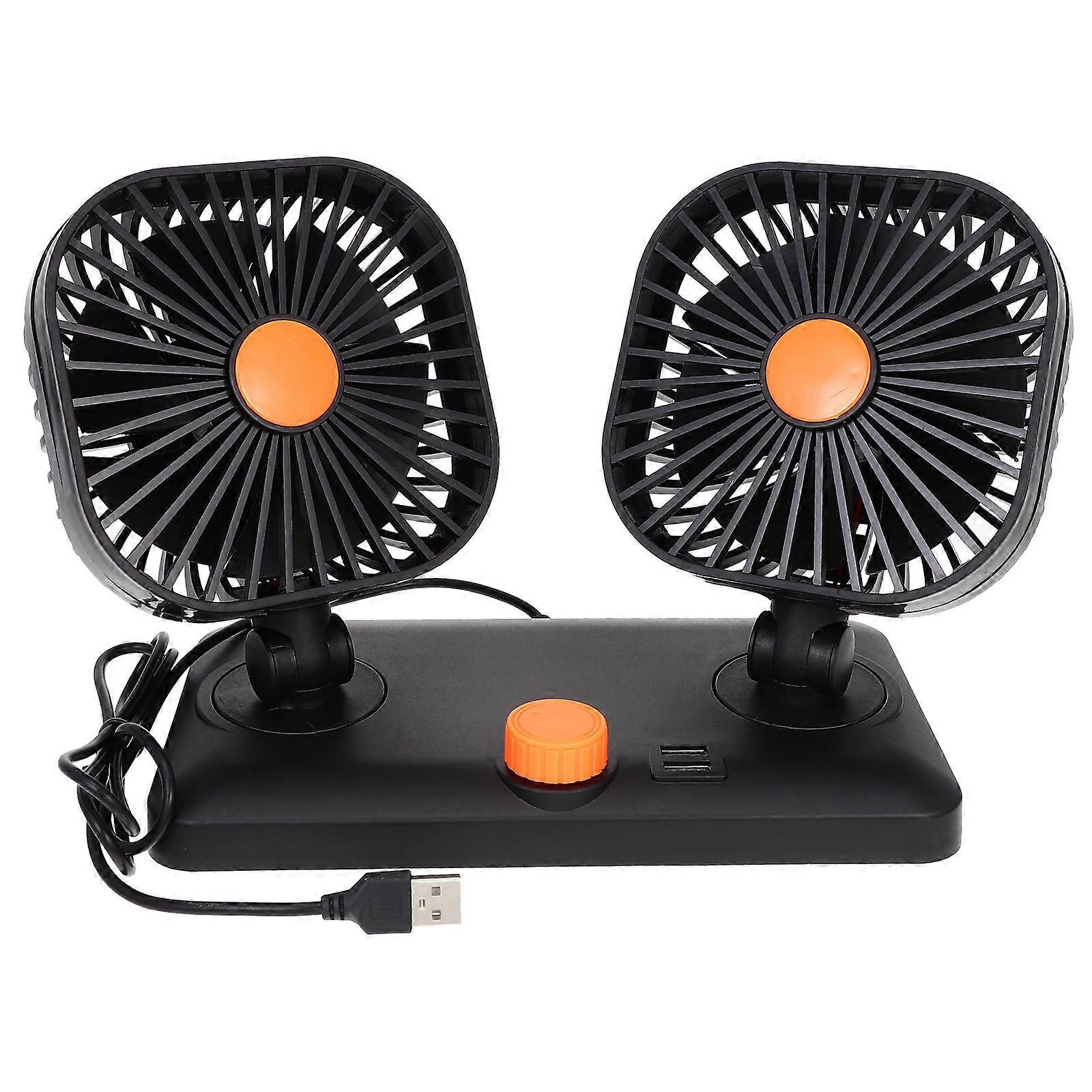 Car USB Fan Vehicle Cooling Fan Silent Function for Outdoor Use