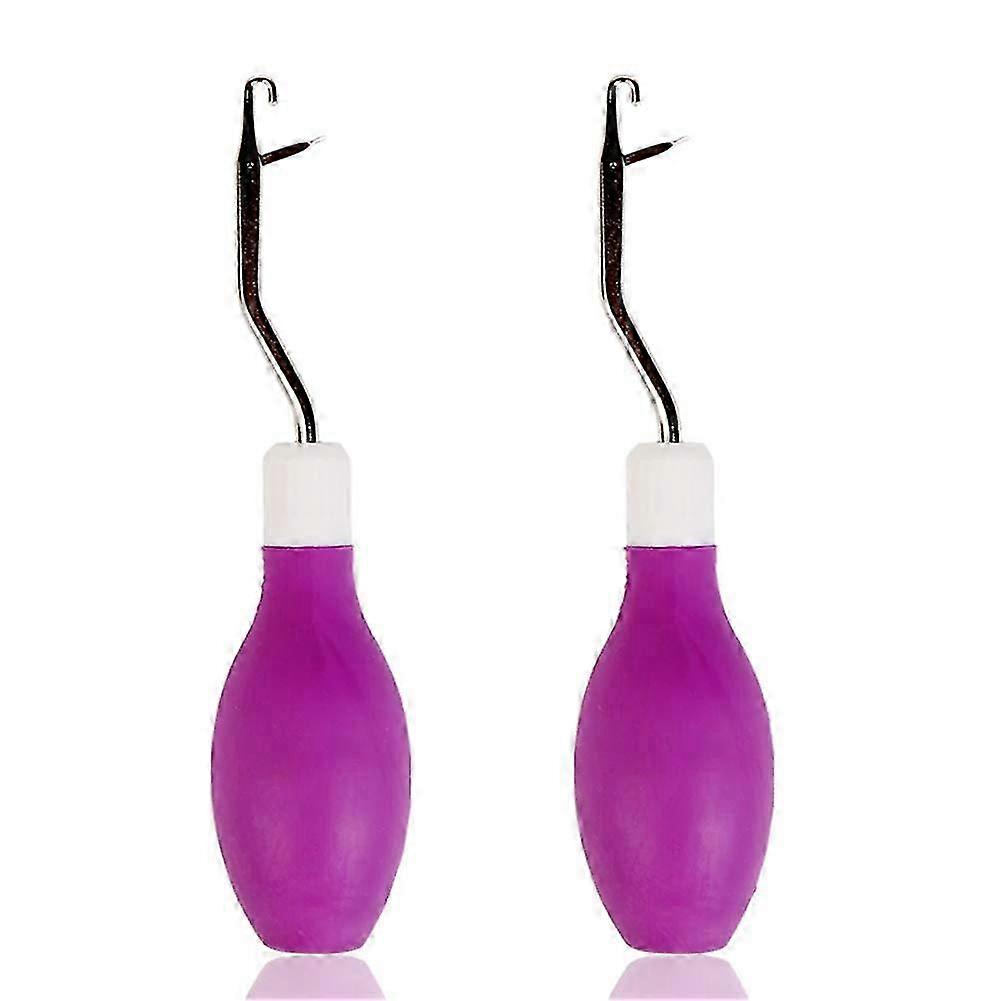 2 Pieces Latch Hook Set for Carpet Making in Different Size 26-27s