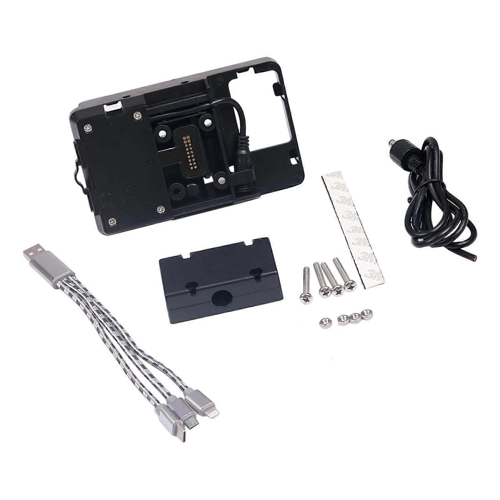 Premium Motorcycle Navigation Mount with Adjustable Ball Joints & Vibration Damping Technology for Motorcycle Multicolor