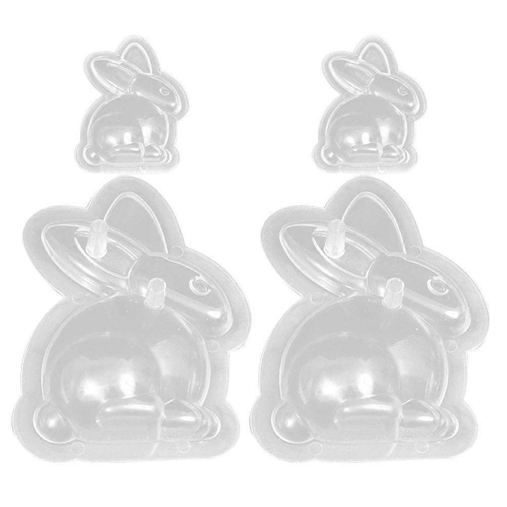 4pcs Easter Themed Plastic Cookie Cake Chocolate Baking Molds Baking Supplies