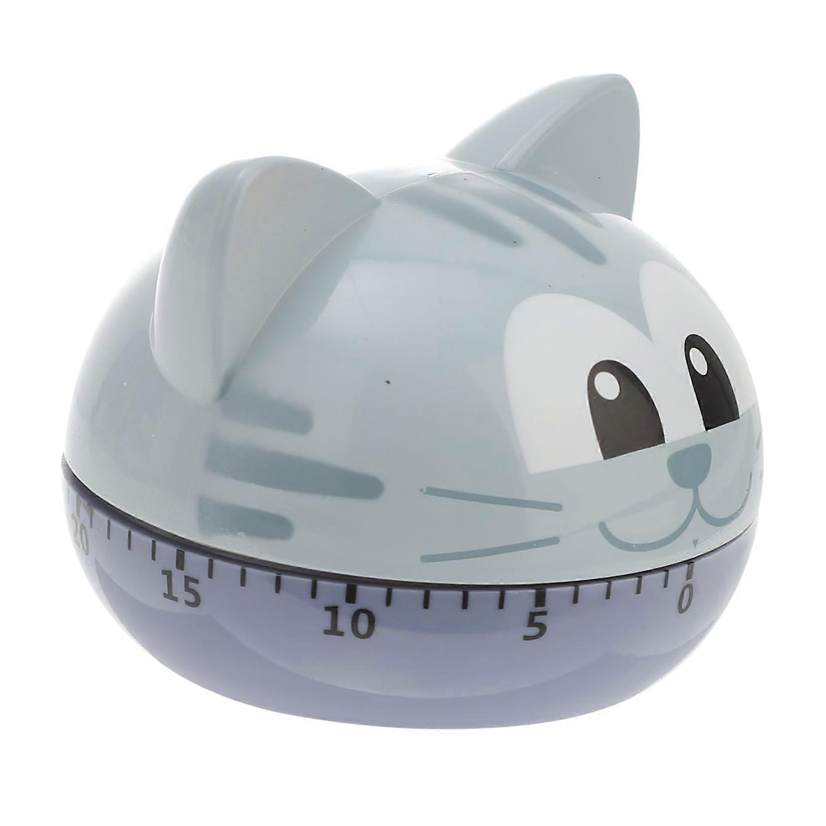Mechanical Cat Shaped Kitchen Timer with Clear Alarm Sound for Cooking and Baking