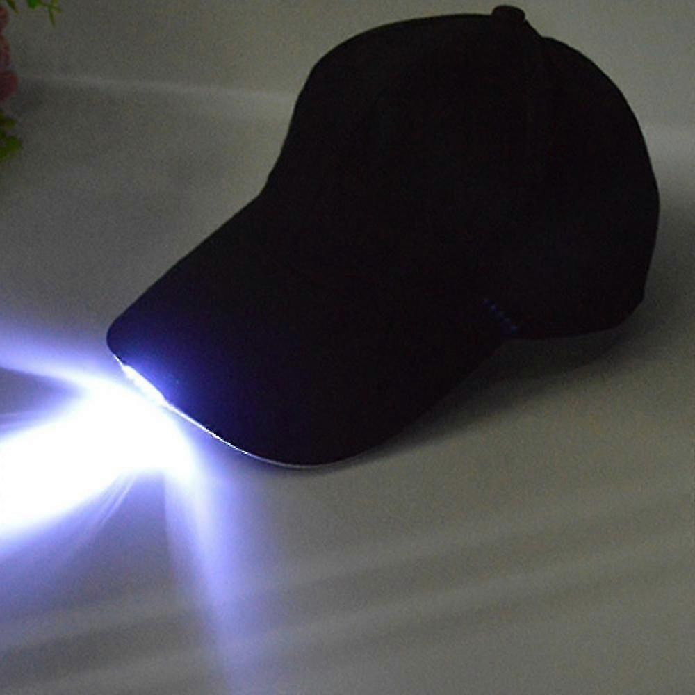 Unisex Flashlight Hat Baseball Cap With Headlamp Bright Led Lights