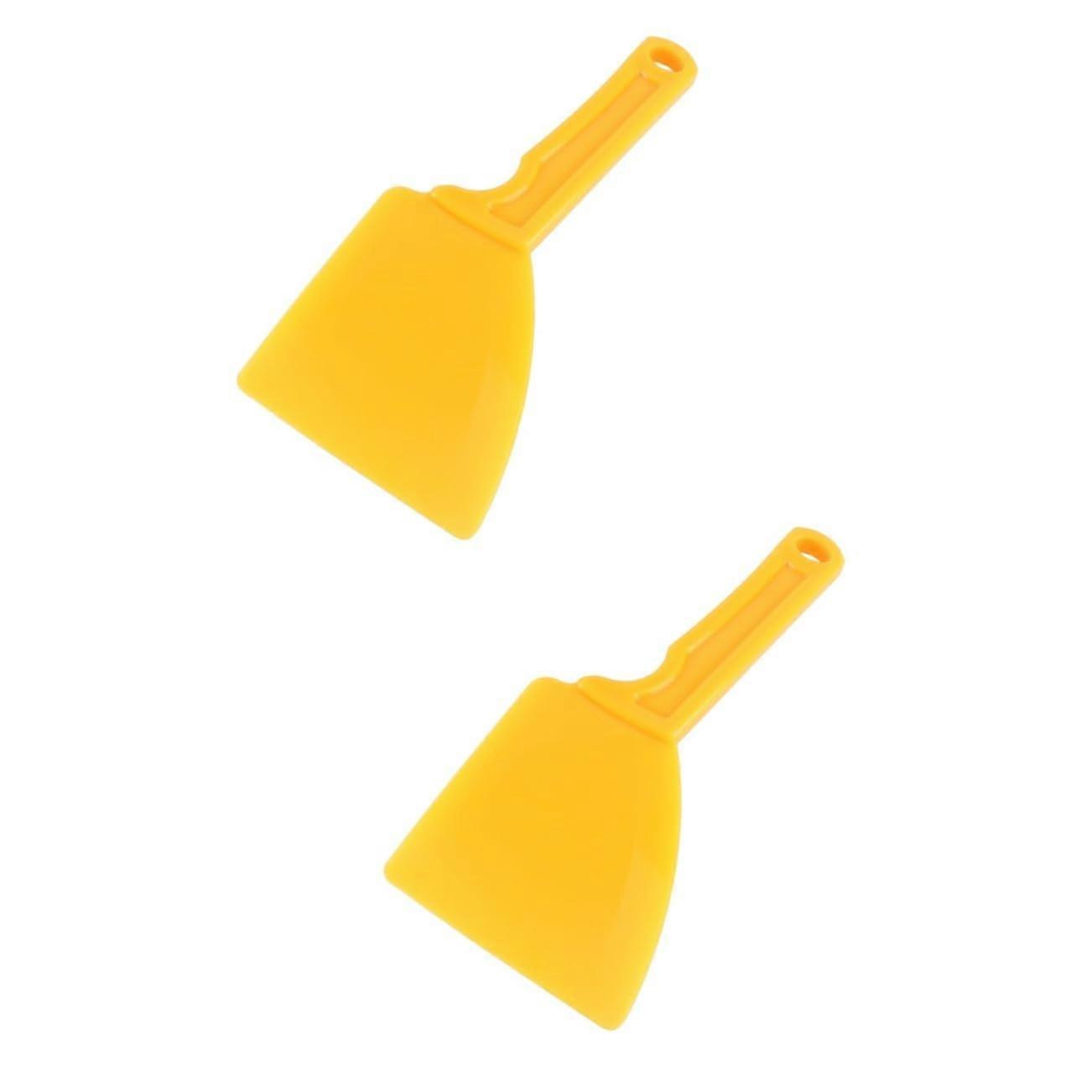 2pcs Yellow Honey Scraper Set for Beekeeping Tools, Ergonomic Grip, Efficient Honey Collection
