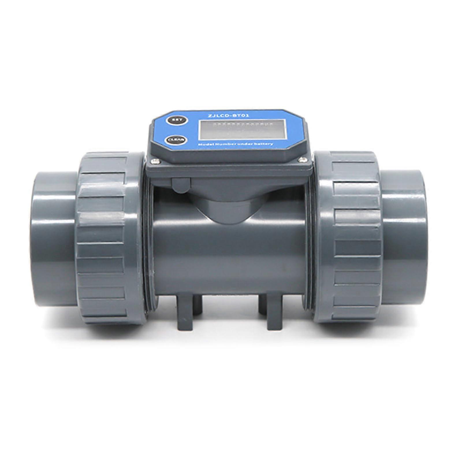Precision Digital Water Flow Meter with LCD Display for Irrigation, Garden, Pool DN15DN80