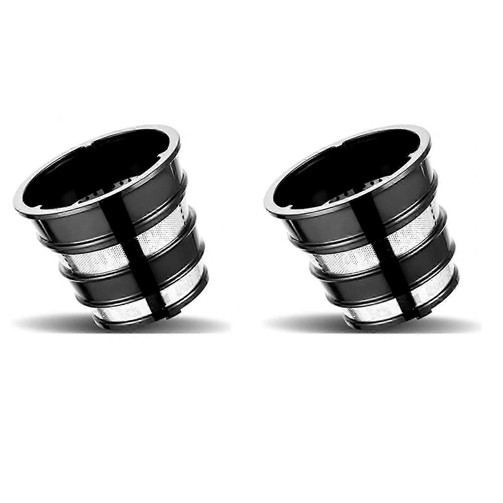 Stainless Steel Juicer Strainer 2pcs for Fruit Pulp Collection