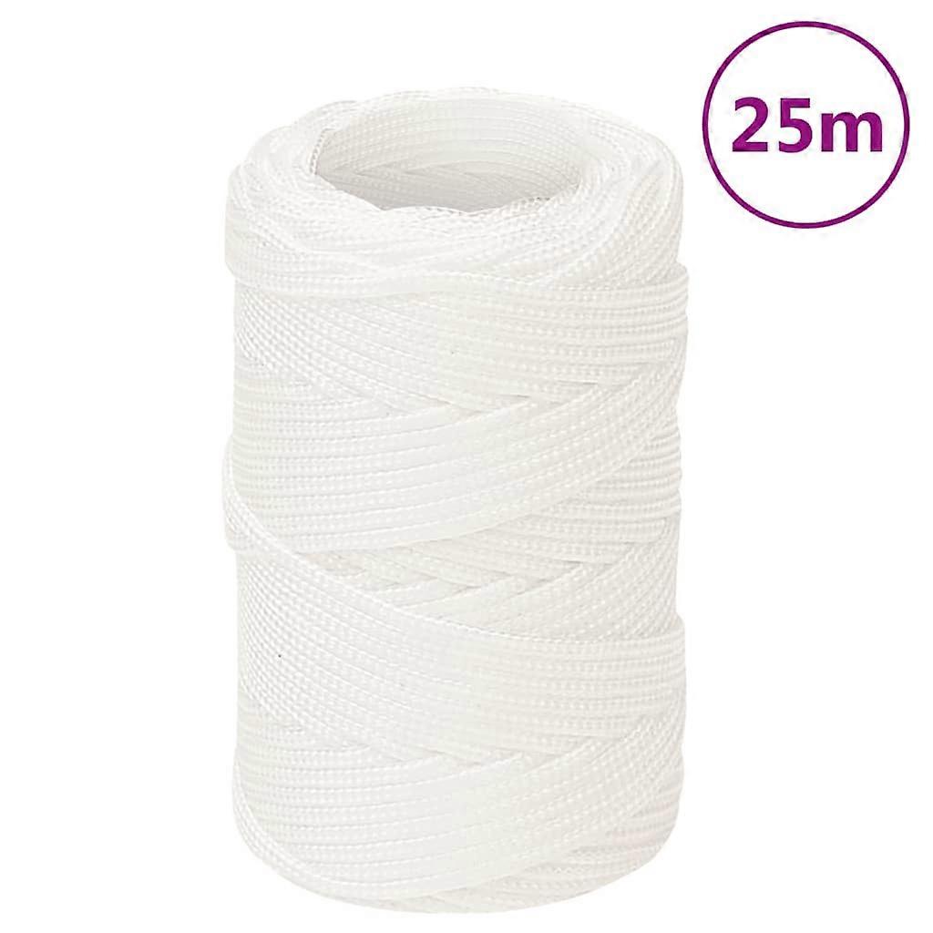 vidaXL Boottouw 2 mm 25 m polypropyleen volwit