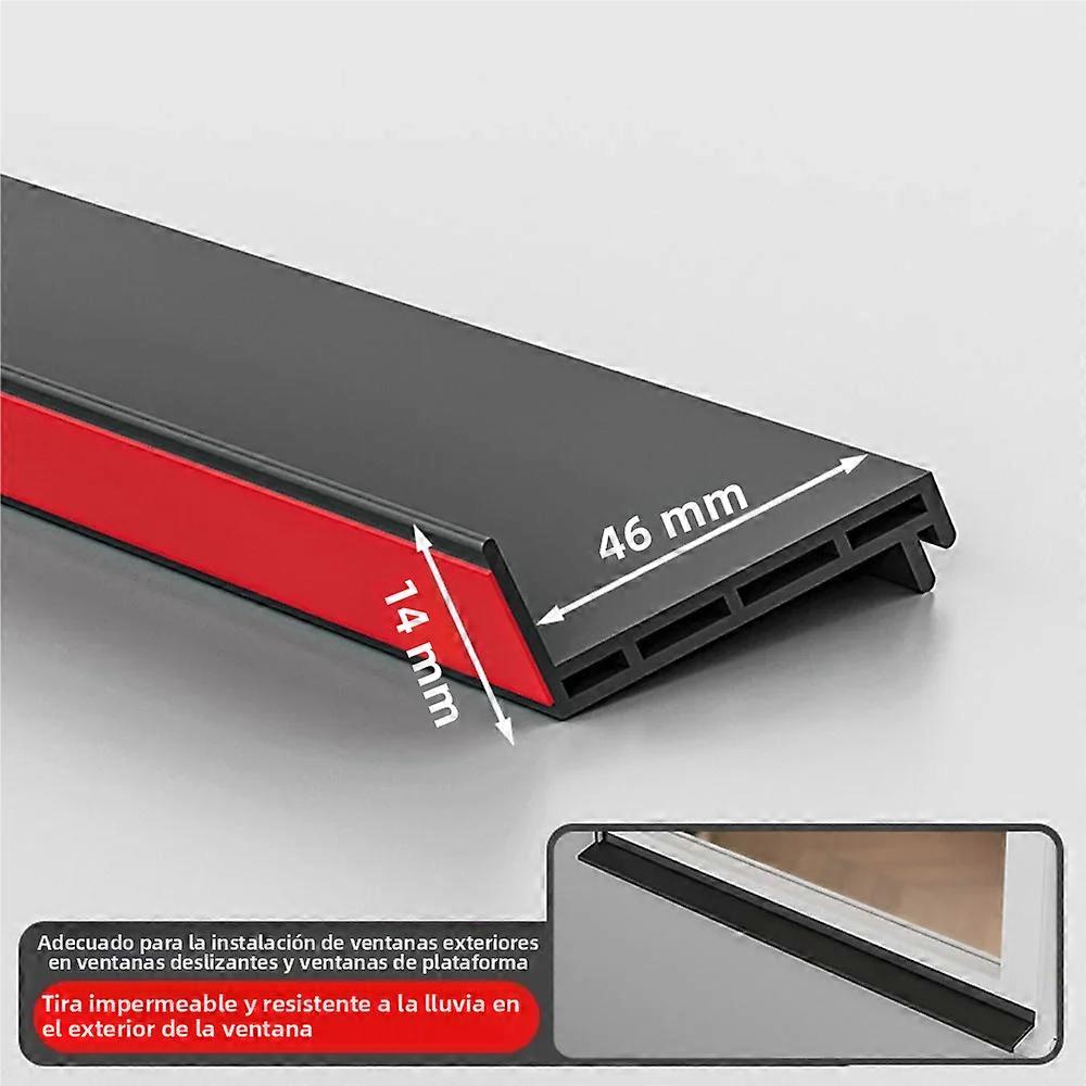 46mm, TPE material window water-blocking strip, cold-resistant, windproof, waterproof and dustproof, suitable for sliding windows.