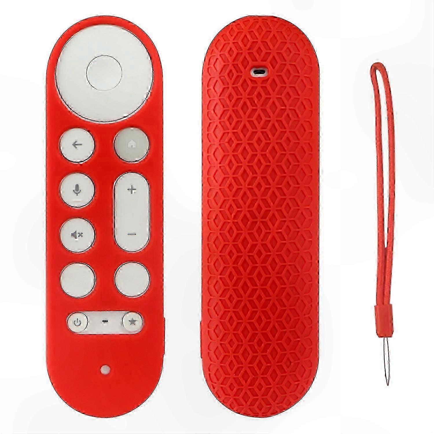 Protective remote control cover with lanyard, suitable for streaming media device accessories.
