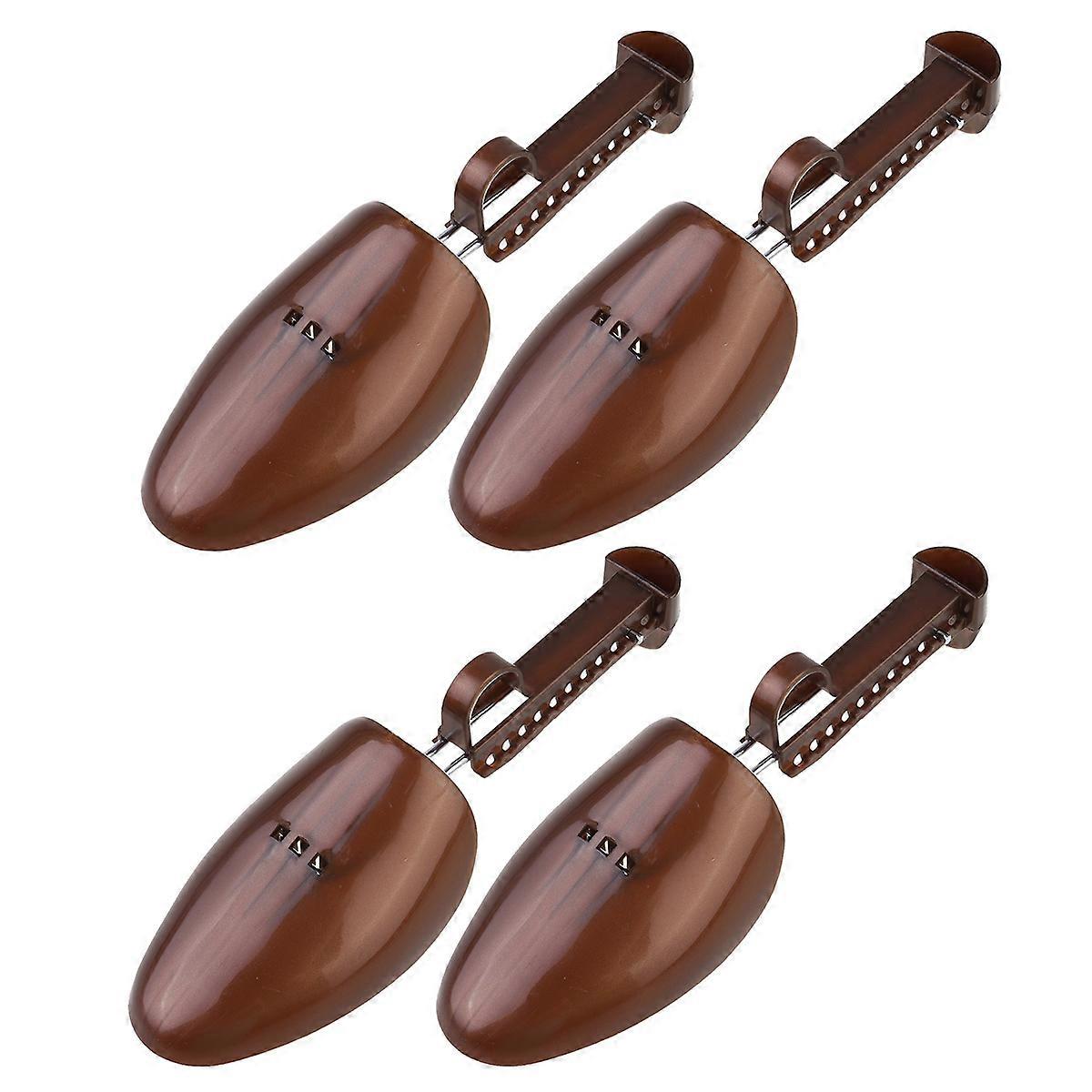 Plastic Shoe Shaper Adjustable Shoe Tree Spring Design 2Pcs for Men