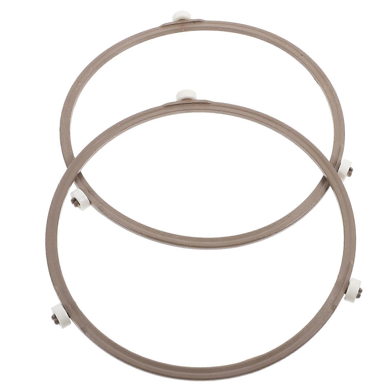Microwave Turntable Rings Microwave Tray Stand for 2Pcs White Plastic