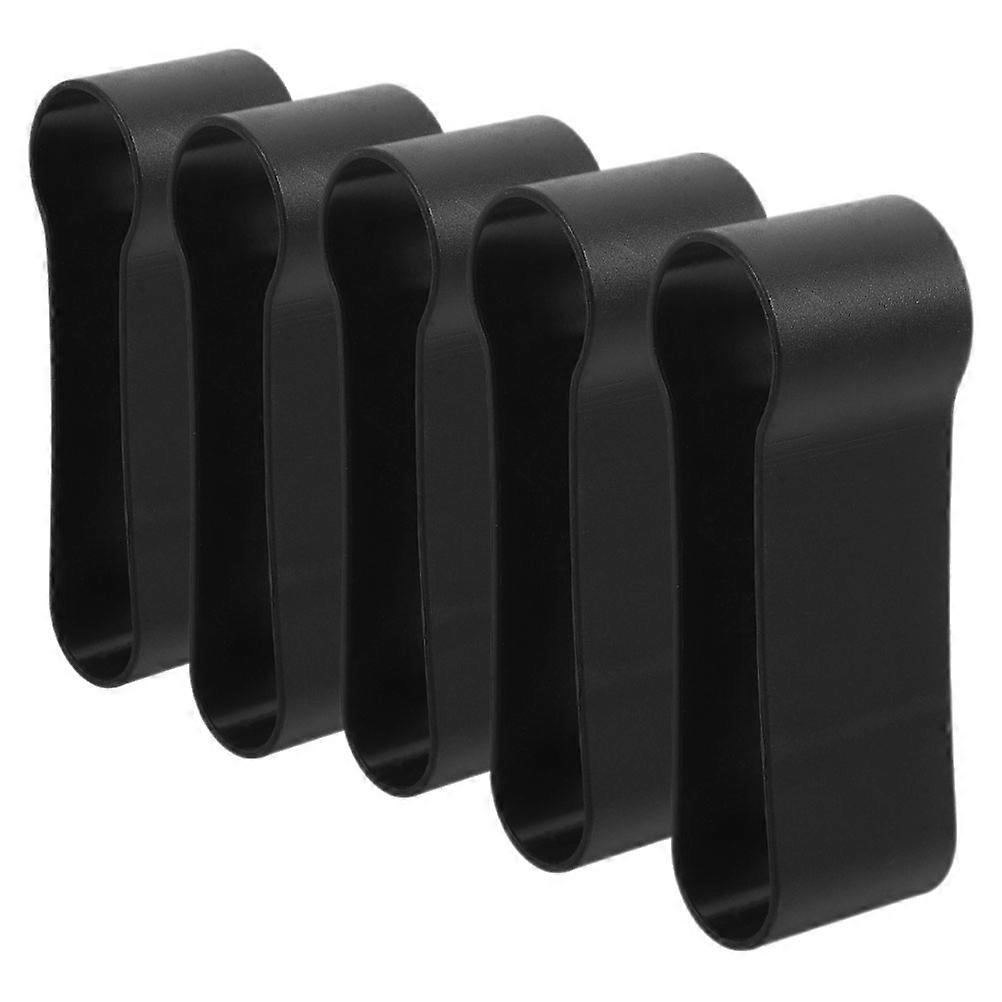 Cane Holder Strap Adjustable for Trekking Pole 5Pcs Comfortable Black Clips
