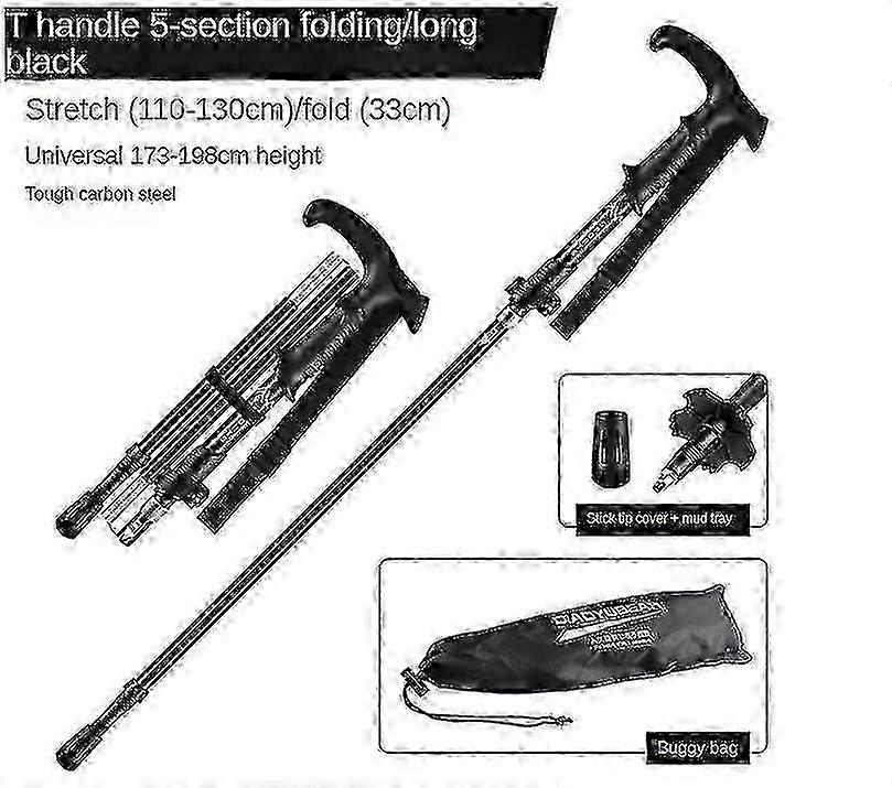 Senior trekking poles with quick lock system and collapsible design