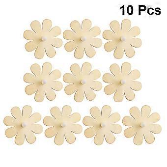 OUNONA Beige DIY Onbewerkte Houten Draaitollen voor Kinderen Premium Speelgoed om te Beschilderen en mee te Spelen 10 stuks