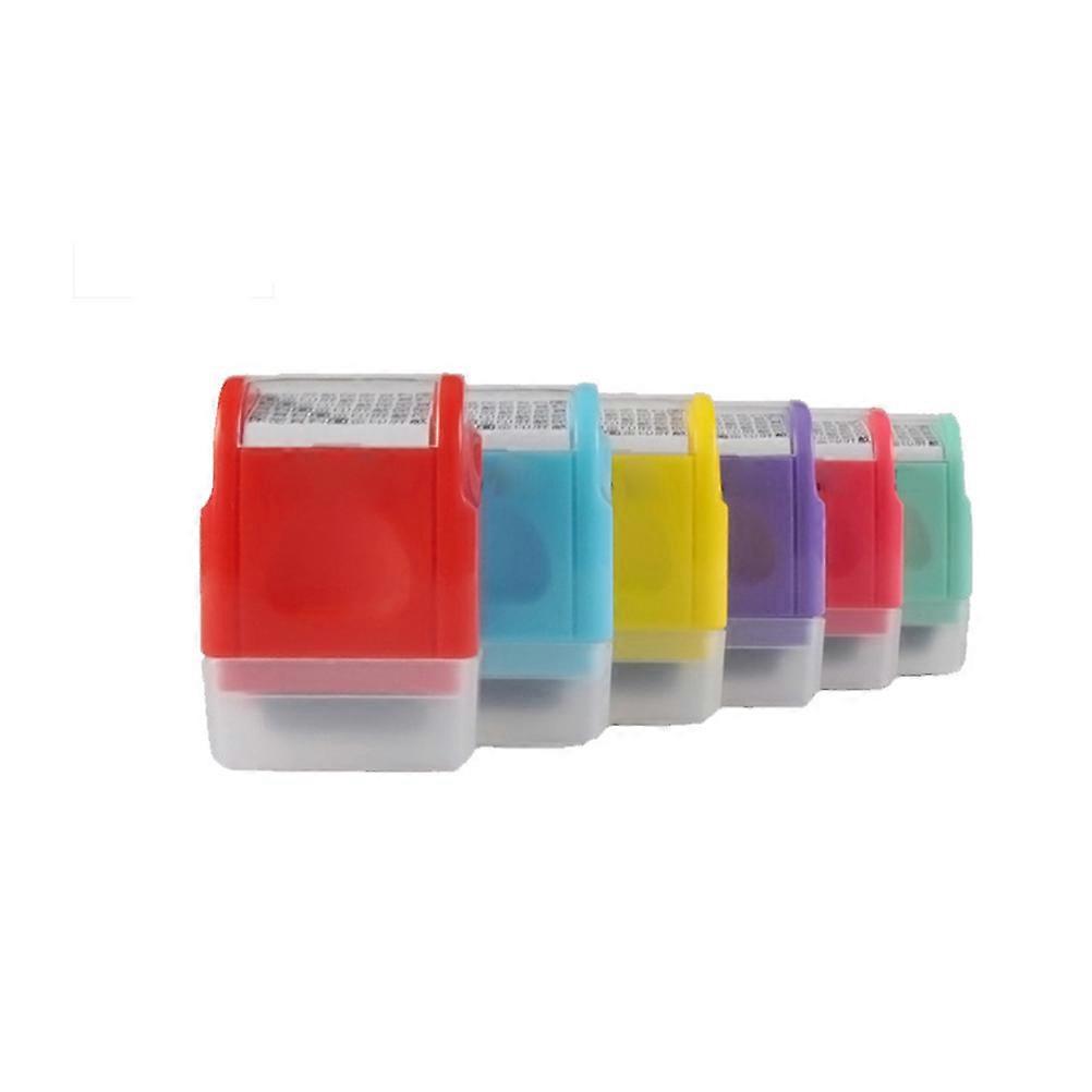 Security Stamp Mini Roller Stamp for Office Use 2Pcs