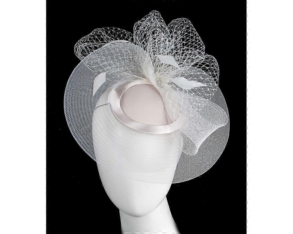 Custom made ecru cocktail hat K4835ECR