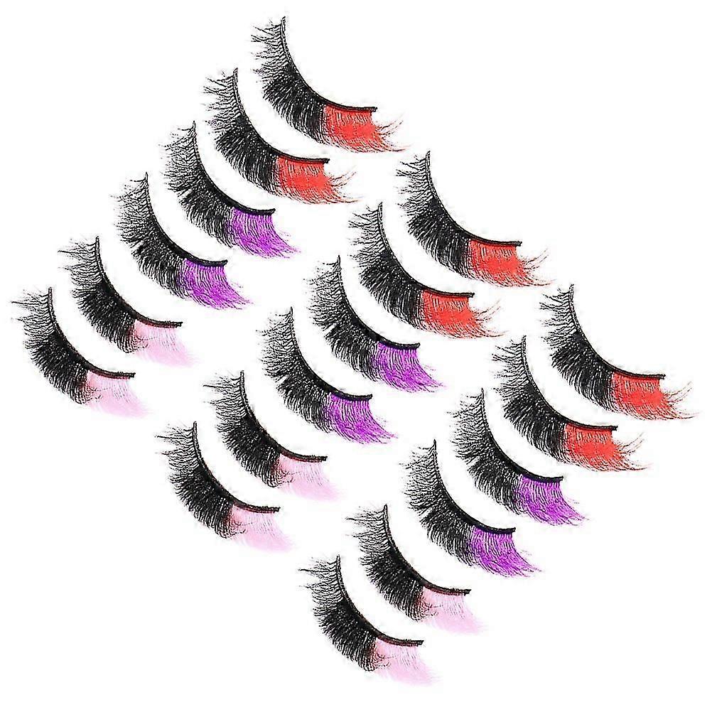 Colored Eyelashes Lashes for Makeup Use Assorted Color