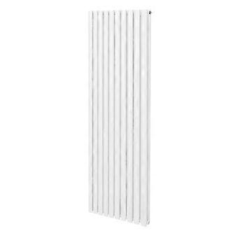 Oval Column Radiator 1800mm x 600mm Modern Designer Double Panel Central Heating Heater Gloss White