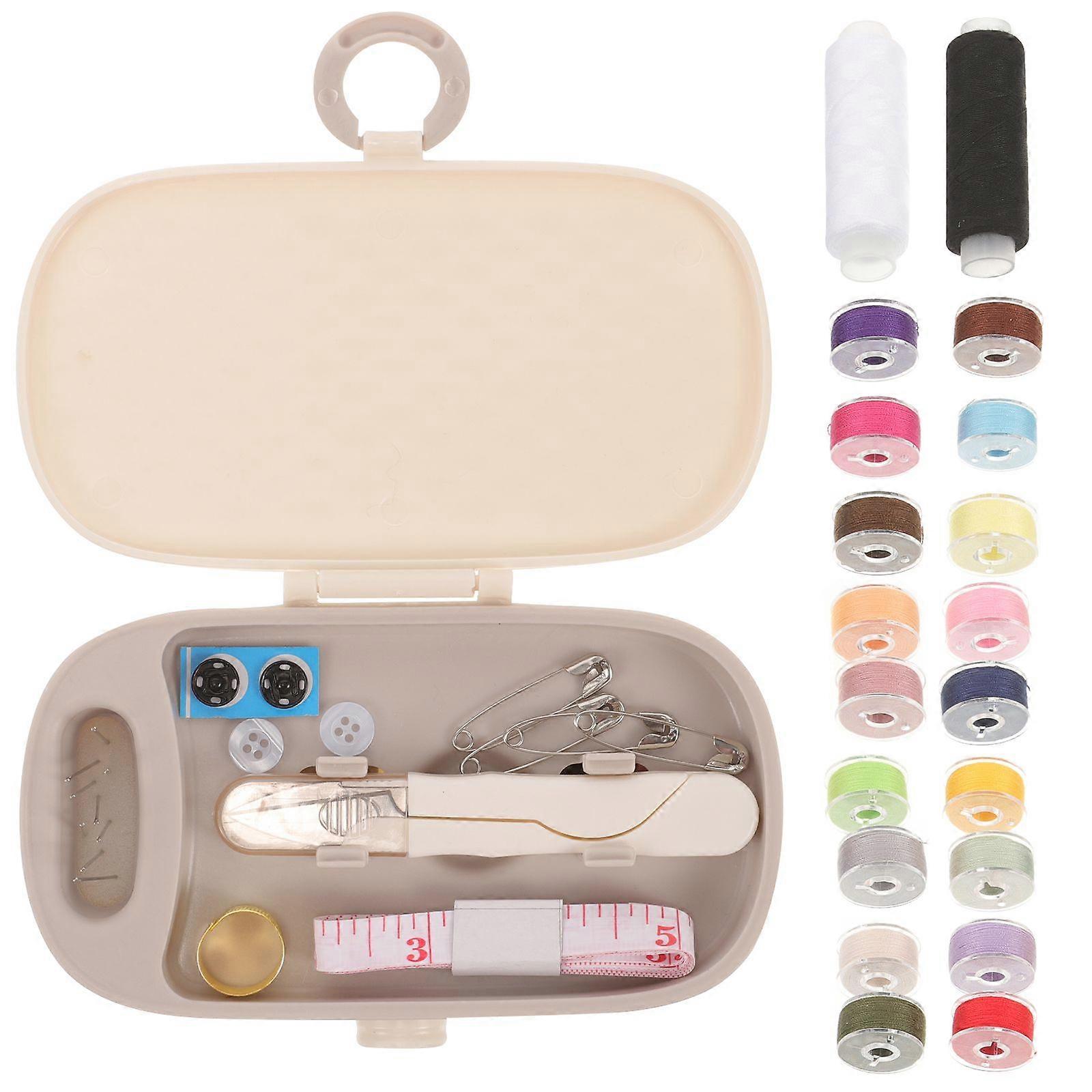 1 Set Needle Thread Box Embroidery Kit Thread Needle Kit Household Thread Box Storage Box