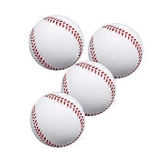 4Pcs Soft PU Baseball Foam Softball Elastic Squeeze Toy Training Ball for Outdoor Practice Team Game Easy to Use  Yellow