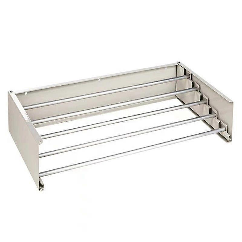 AA81-Foldable, Retractable Wall Mounted Clothes Drying Rack Space-Saving Laundry Rack Foldbale Foldable Wall Mount