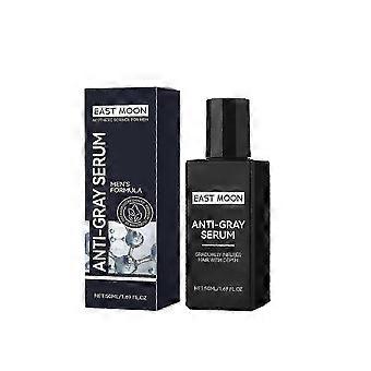 Anti-Gray Serum for Men Gradually Reduces Gray Hair on Head & Beard Without Dye Natural Gray Reduction with Vitamin A, Melitane & Allantoin,_z3