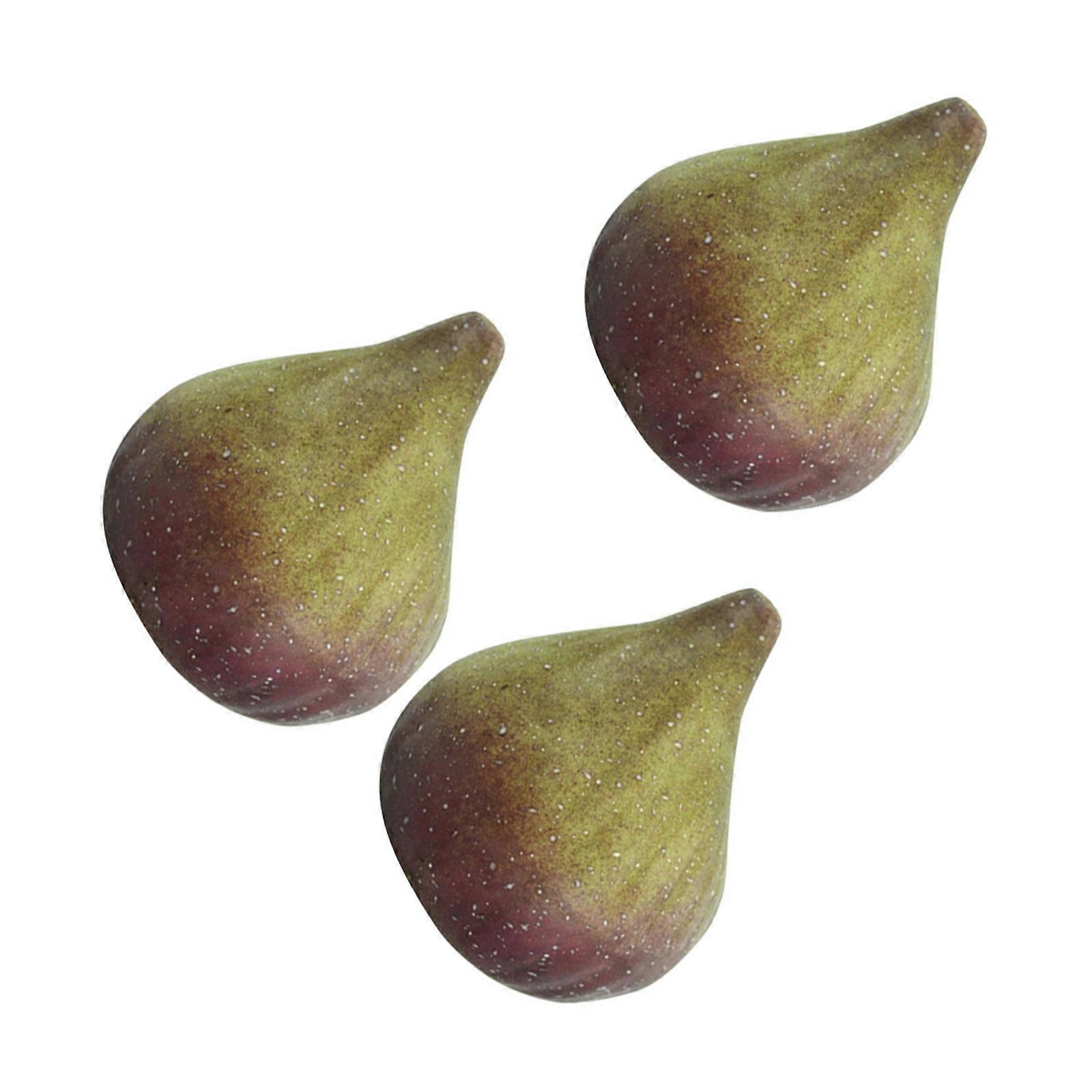 3pcs Simulation Fruit Photography Props Artificial Fruit  Lifelike Fruit Decorations