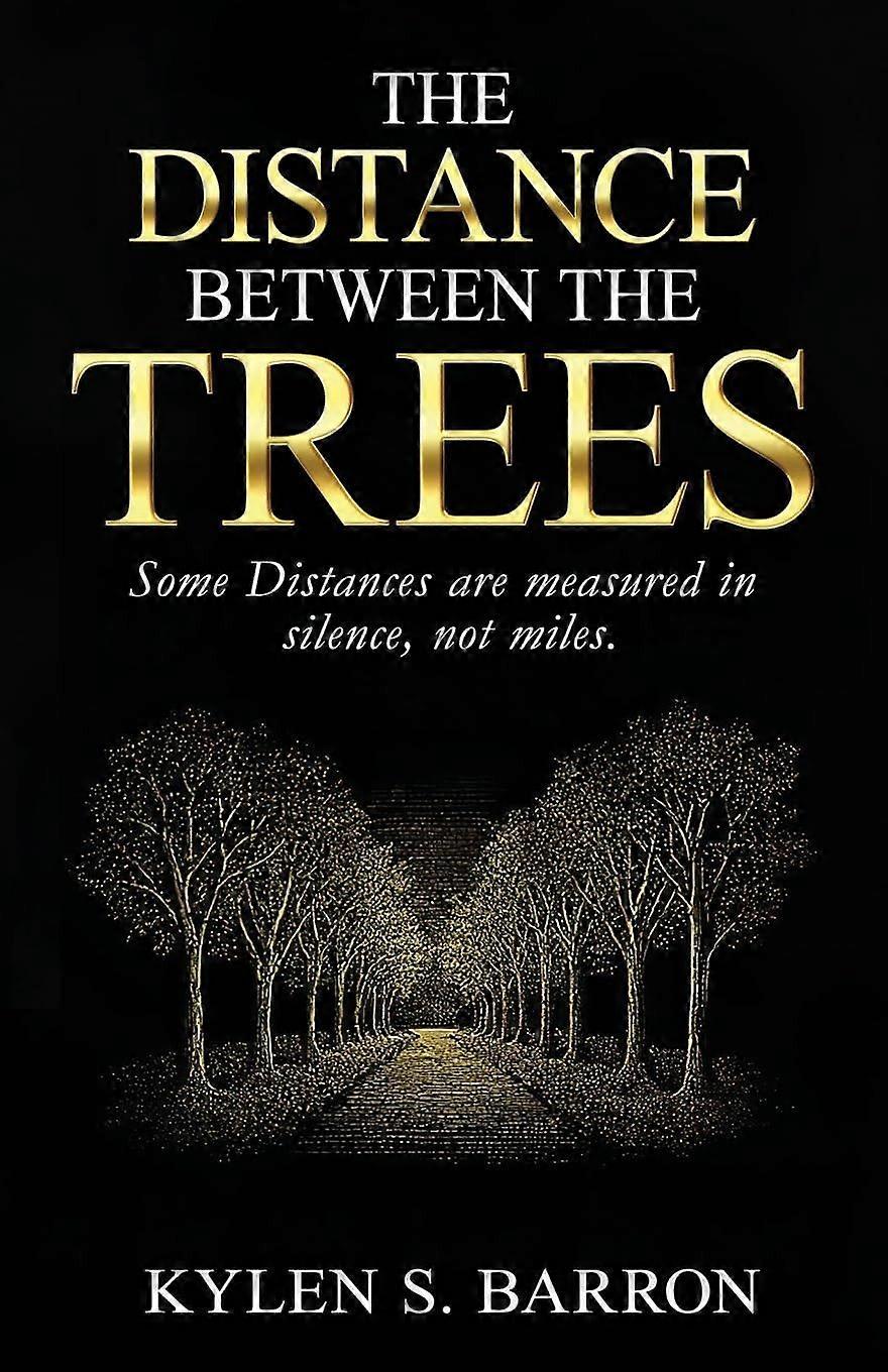 The distance between the trees