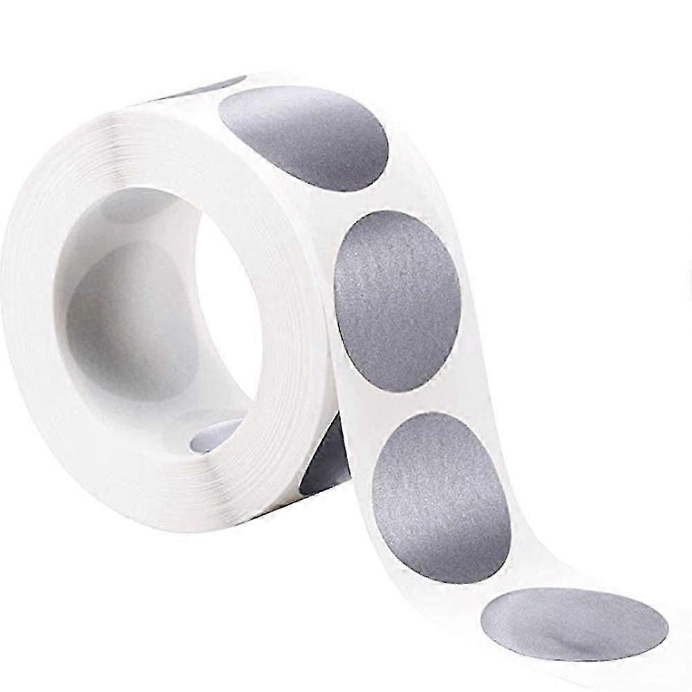 300 round scratch-off stickers, 2.5 cm
