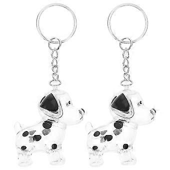 Pets Hair Memorial Keepsake Dog Memorial Box for Key Use 2Pcs Black ABS
