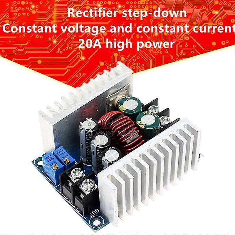 300W 20A DC-DC Buck Converter Step Down Module Constant Current LED Driver Power Step Down Voltage Module Electrolytic Capacitor