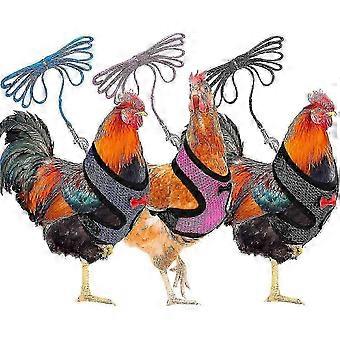 3 Pack, Medium Chicken Harness with Adjustable Straps and Breathable Pet, Chicken Harness for Ducks, Goose, Hensl