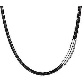 Imitation Leather Necklace/bracelet Black Braided Leather Chain Leather Strap Gift