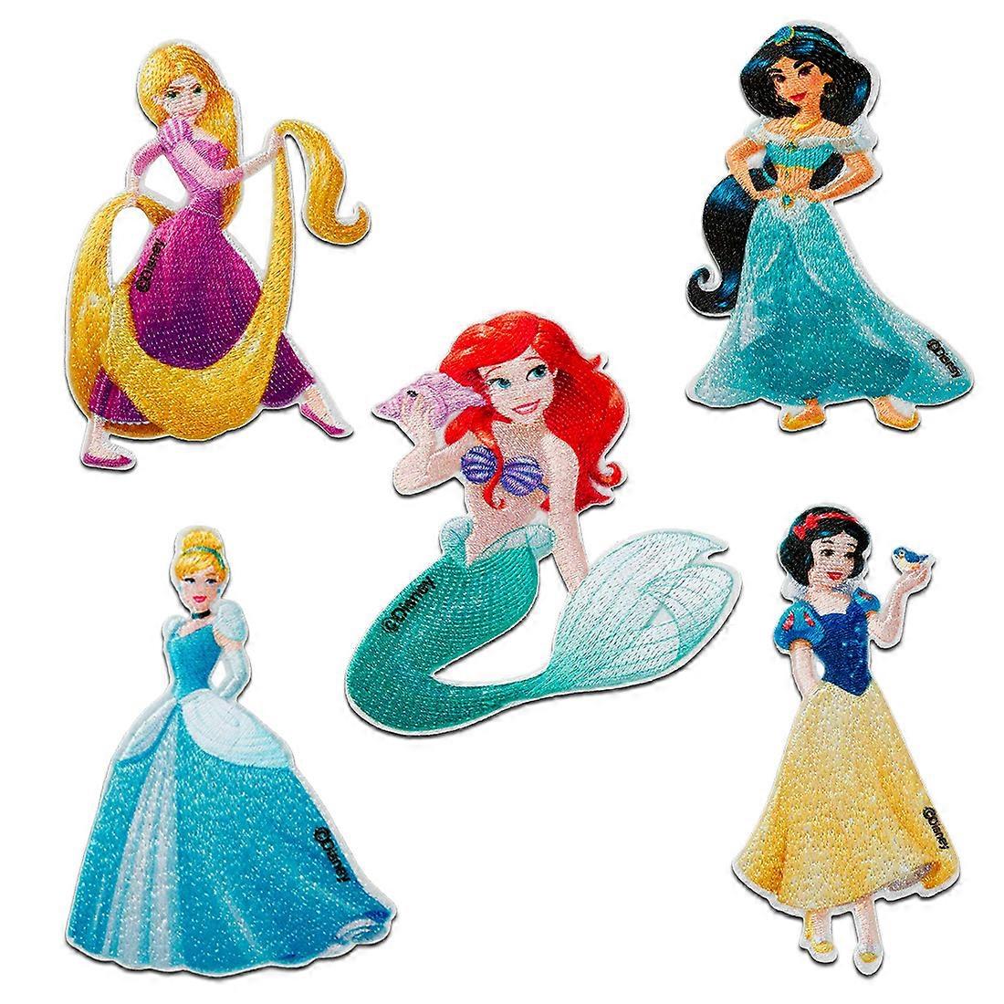 © Disney Princess Set 5 pièces - patchs, patchs thermocollants, patchs à repasser, patchs