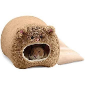 Small Animal Warm Bed Fleece Flannelette Hanging Hammock Hut, Machine Washable, for Dwarf Hamster, Sugar Glider, Chinchilla, Rat, Mice, Gerbil