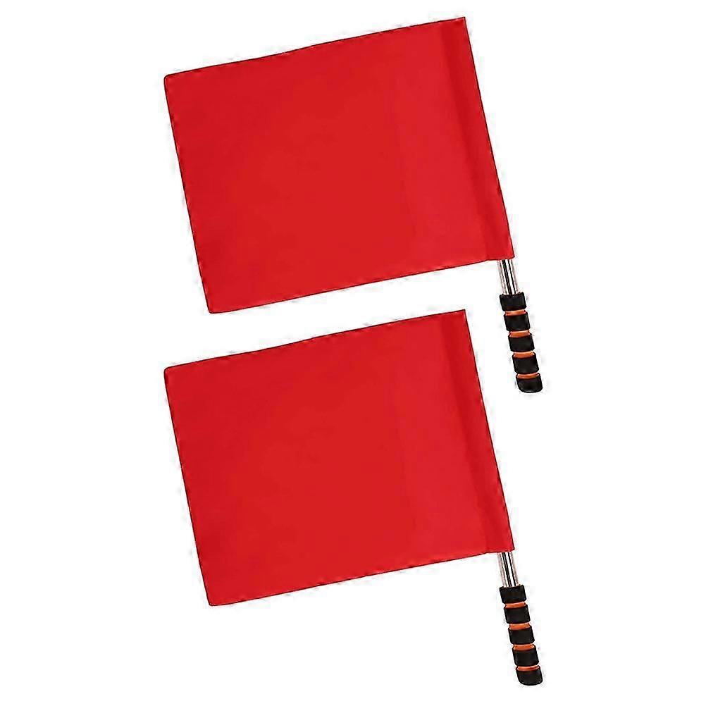 Hand Signal Flags | Multi-Function Referee Flags | Traffic Warning | 2 Set