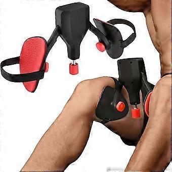 Appareil de musculation ajustable pour le plancher pelvien, les cuisses et les hanches, avec bandes de résistance de 10 à 35 kg, compteur intégré, conception antidérapante, ressort renforcé et tapis en EVA ultra-doux.