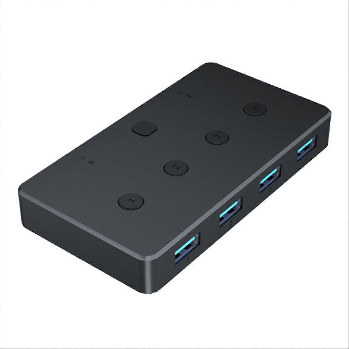 USB 3.0 Switcher compatible withMouse, Keyboard,Printer and More,USB Switch Compatible with //Linux