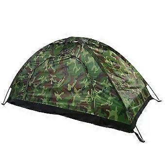 Camouflage Camping Tent Ultralight UV Protection Waterproof One Person Tent compatible with Outdoor Camping Hiking Fishing Beach Pop Up Tent