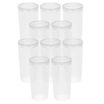 Makeup Brush Cover Clear Plastic Dust Protectors for Home Use 10Pcs