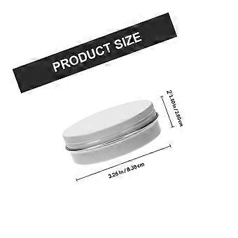 White Cosmetics Aluminum Jar for Storage Use 20Pcs Leak-Proof Cream Boxes