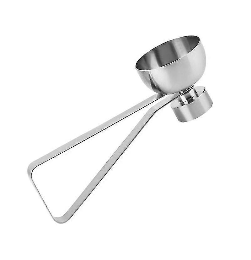 Egg Shell Removal Tool, Egg Cracker Opener for Boiled Eggs, Easy to Use, Silver, 3 Pack