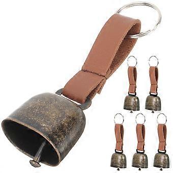 Hanging Outdoor Bell for Pet Use Copper Anti-Lost Pet Bell 6Pcs Set