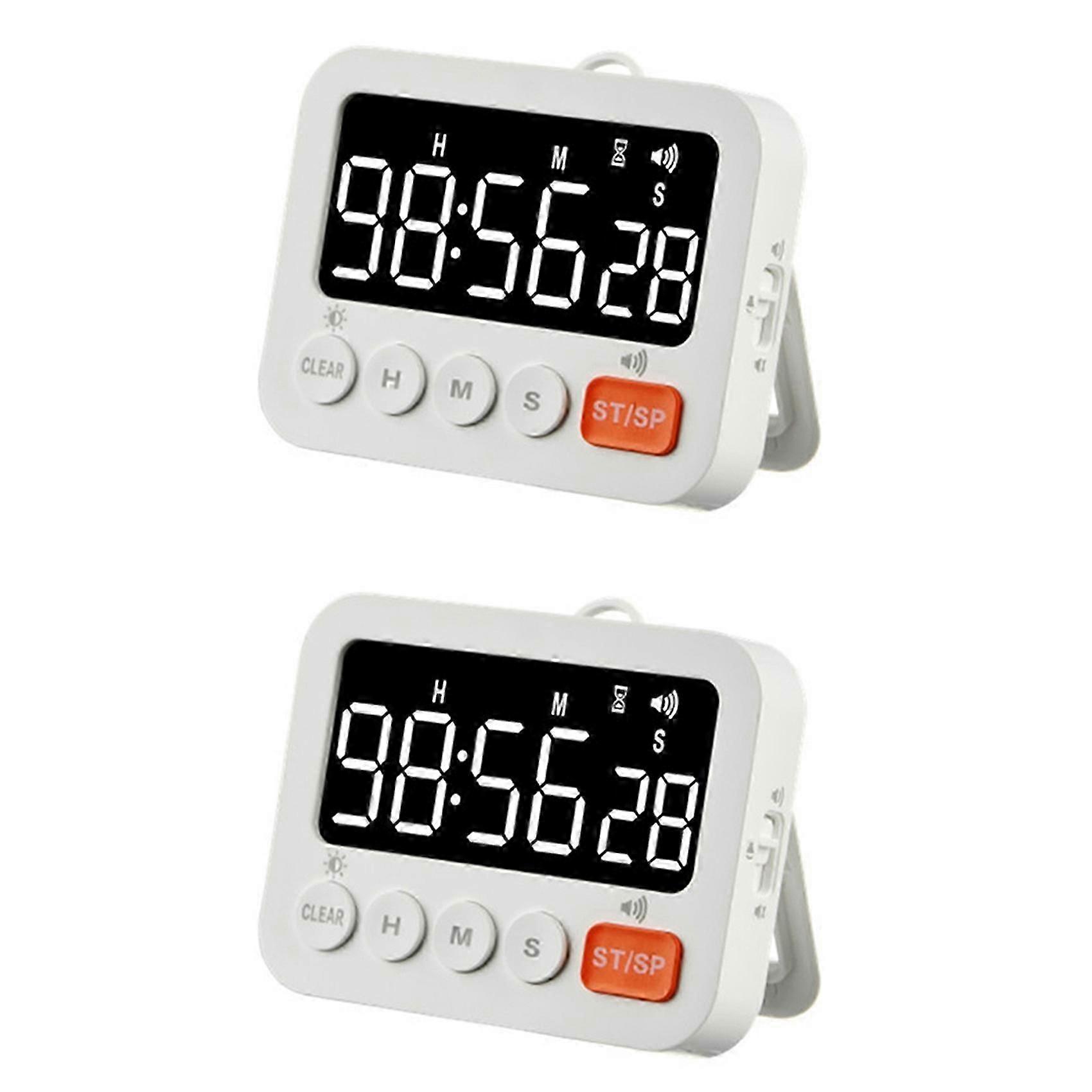 2X Kitchen Timer Digital Timer Manual Countdown Cooking Cooking Shower Study Stopwatch Kitchen Gadgetyx