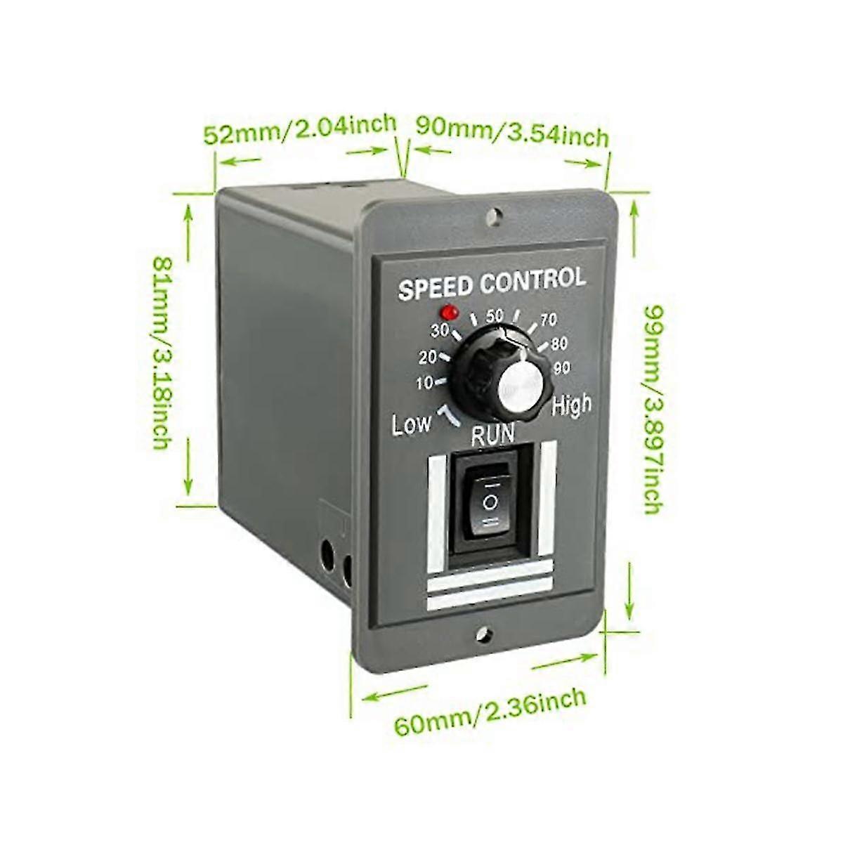 DC 12-60V Motor Speed Controller 20A Adjustable PWM Controller Switch Forward/Reverse Electric Motor Speed Regulator