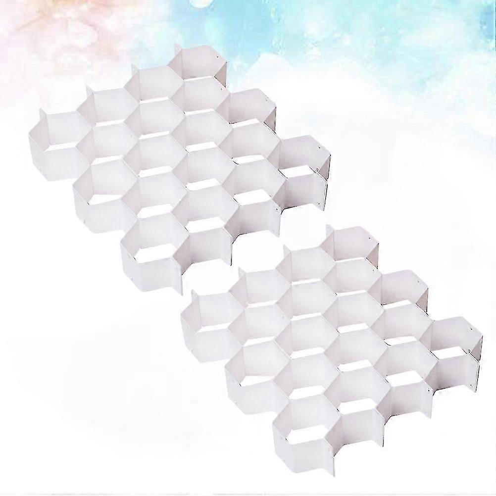 Plastic Honeycomb Drawer Divider for Drawer Organizing 2Sets