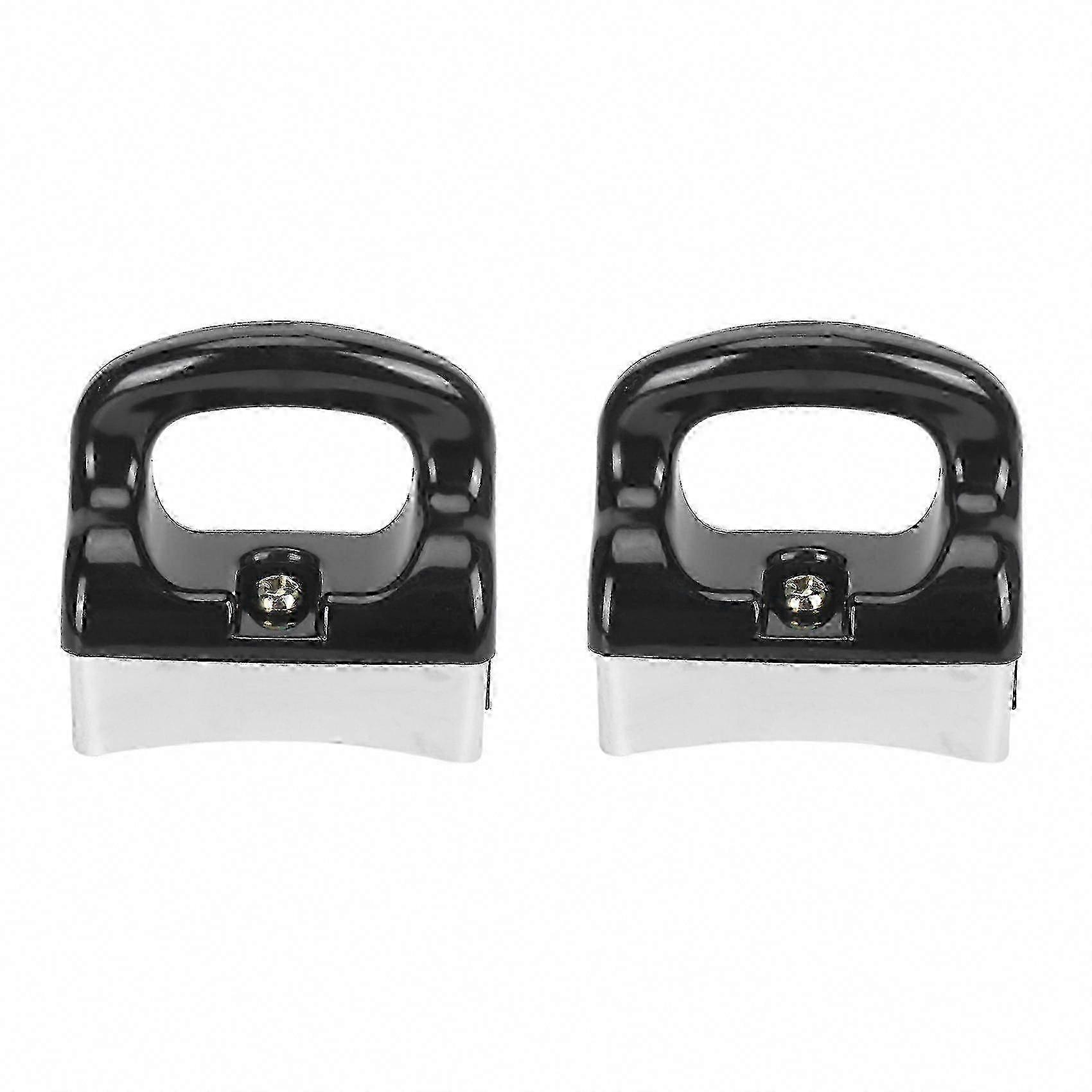 2X Black Silver Bakelite Handle compatible with Fry Pan Saucepan Cookware